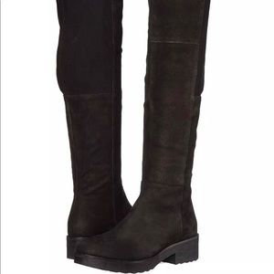 NWT Over The Knee Black Suede Boots
